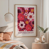 Connecticut Flower Art Print