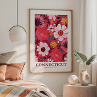 Connecticut Flower Art Print