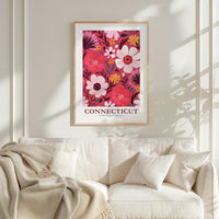 Connecticut Flower Art Print