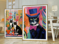 Billionaire Cat Poster, Cat Wall Art, Funny Cat Print, Animal Print, Animal Artwork, Big Cat Print, Wildlife Prints, Trendy Wall art