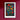 a picture of a painting of flowers on a red wall
