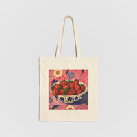 Strawberry Bowl Fruit Tote Bag