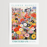 Amsterdam Flower Market Poster