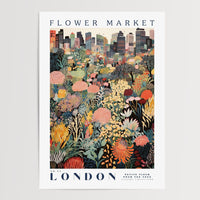 London Flower Market Poster