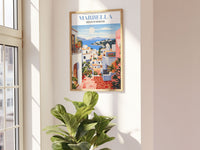 Marbella Travel Poster, Spain Print, Marbella Wall Art, Vintage Poster, Retro Poster, City Wall Art, European Wall Art, Marbella Poster