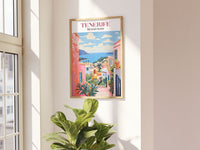 Tenerife Travel Poster, Tenerife Poster, Europe Print, Spain Art Print, Travel Art Print, Spain Poster, City Poster, Trendy Wall Art