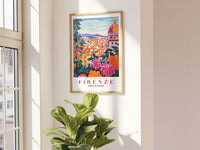 Firenze Art Print, City Poster, City Skyline Art, Italy Wall Art, Travel Gift, Travel Poster, Europe Print, Tuscany Print, Firenze Painting
