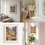 a living room filled with furniture and paintings