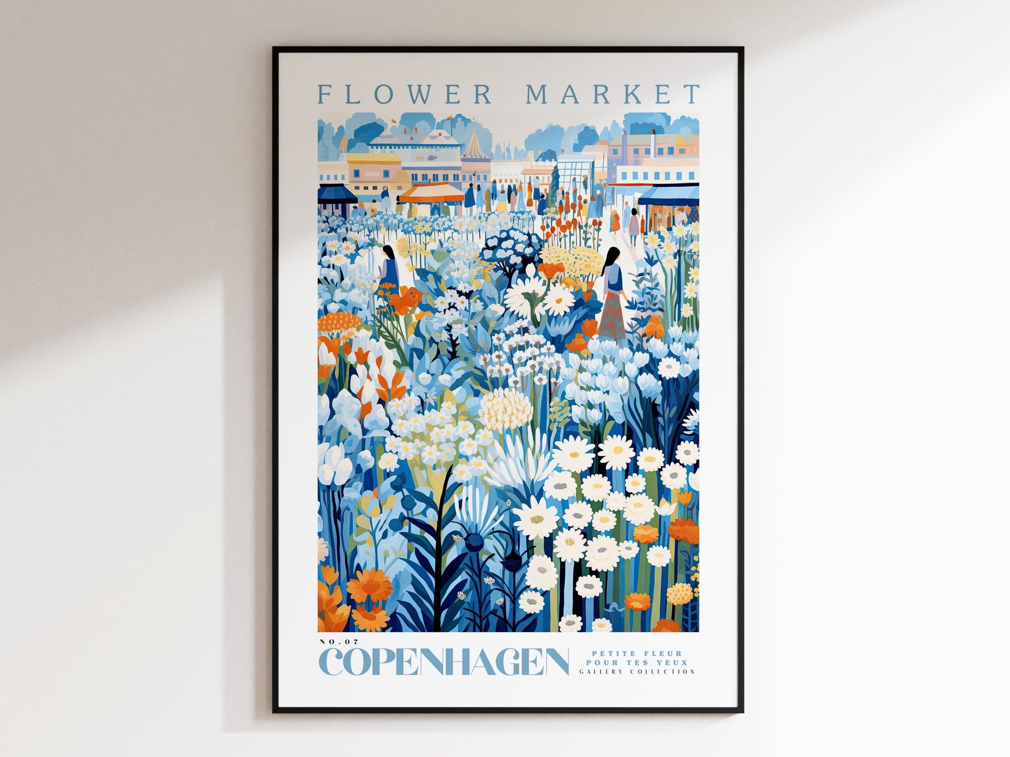 Copenhagen Flower Market Poster