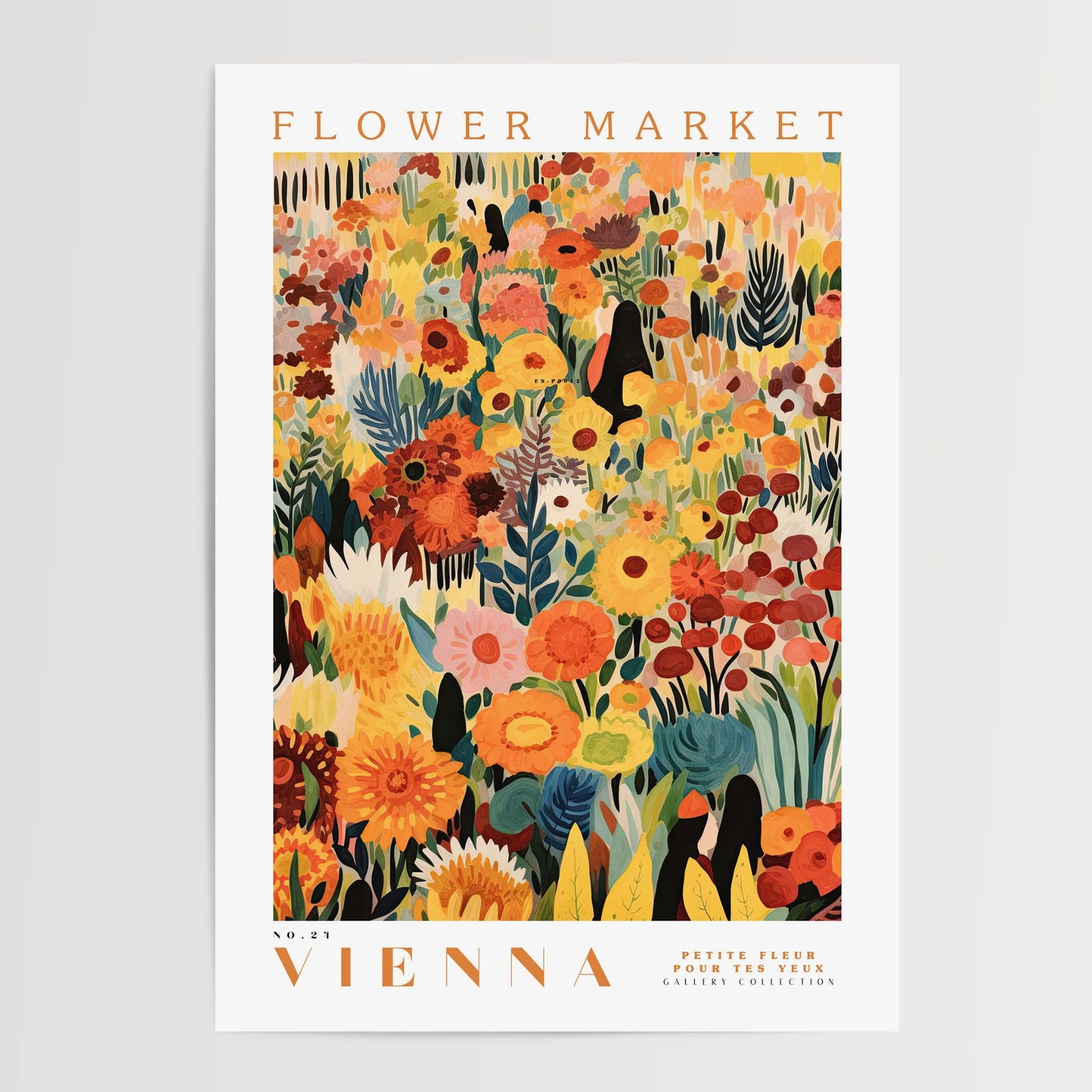 Wiens blomstermarked plakat 