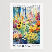 Warsaw Flower Market Poster