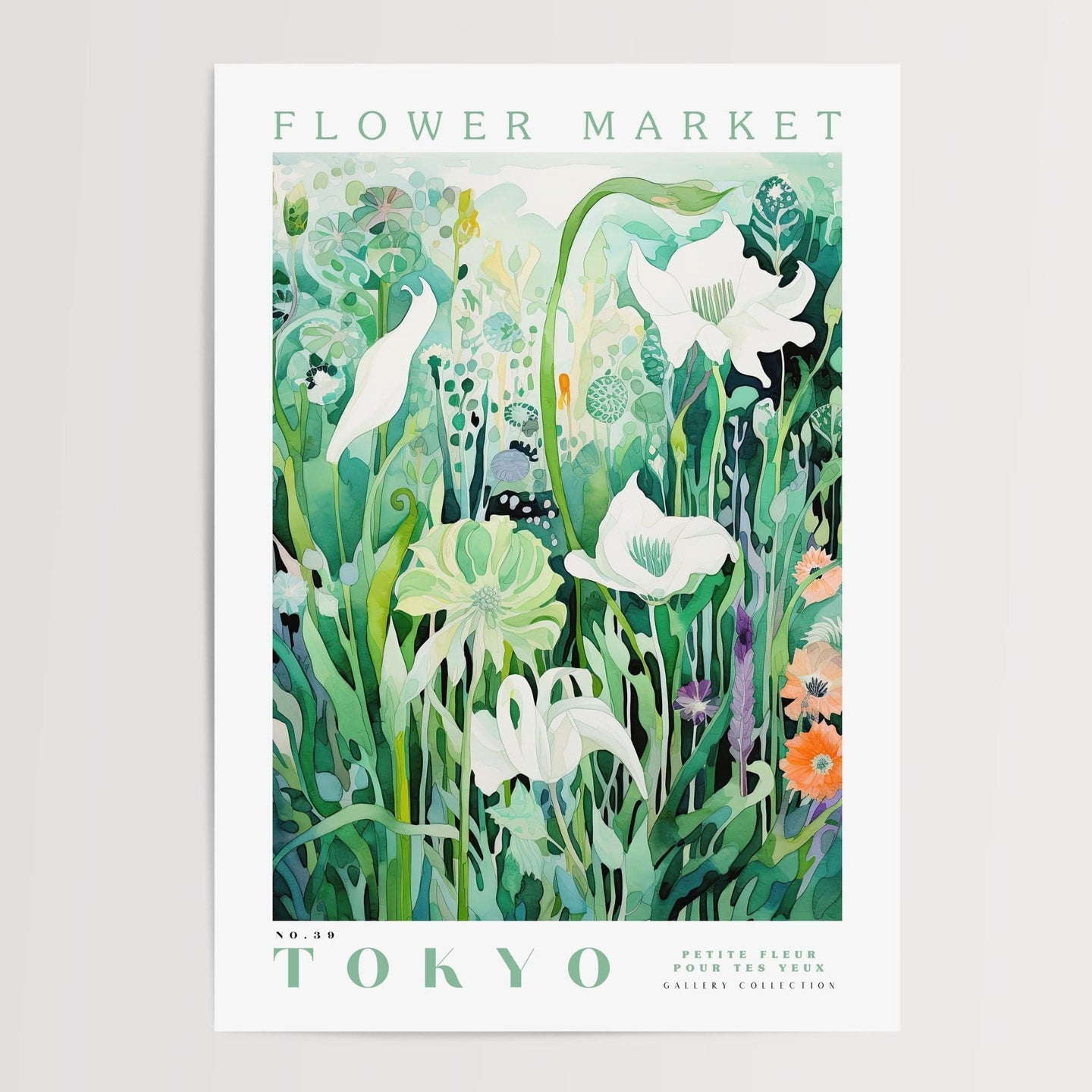 Tokyo Flower Market Poster