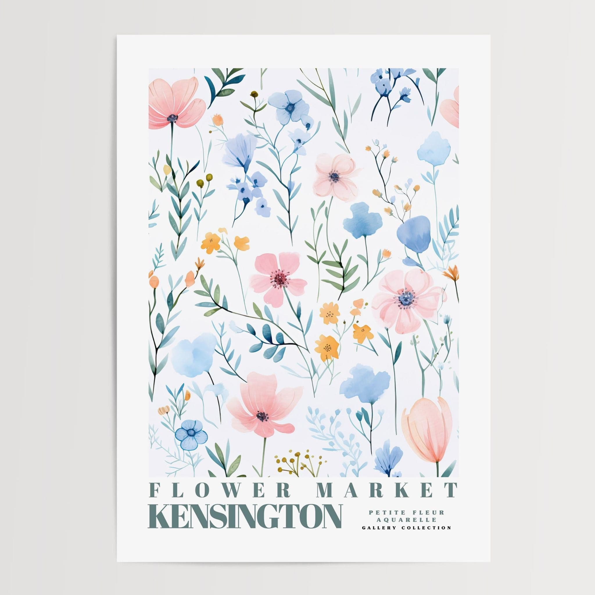 Kensington Flower Market Poster