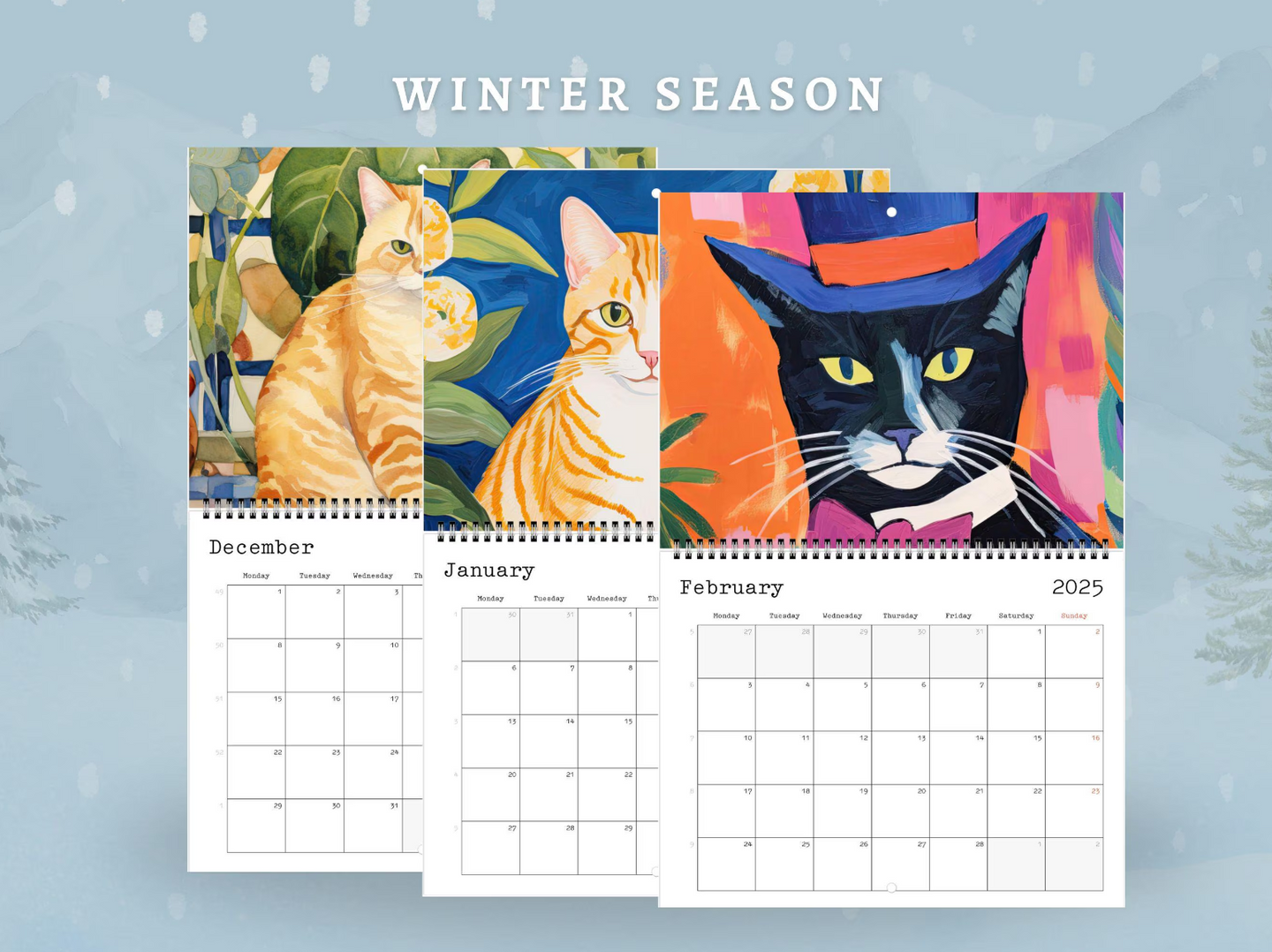 2025 Calendar - Cats Edition (US)