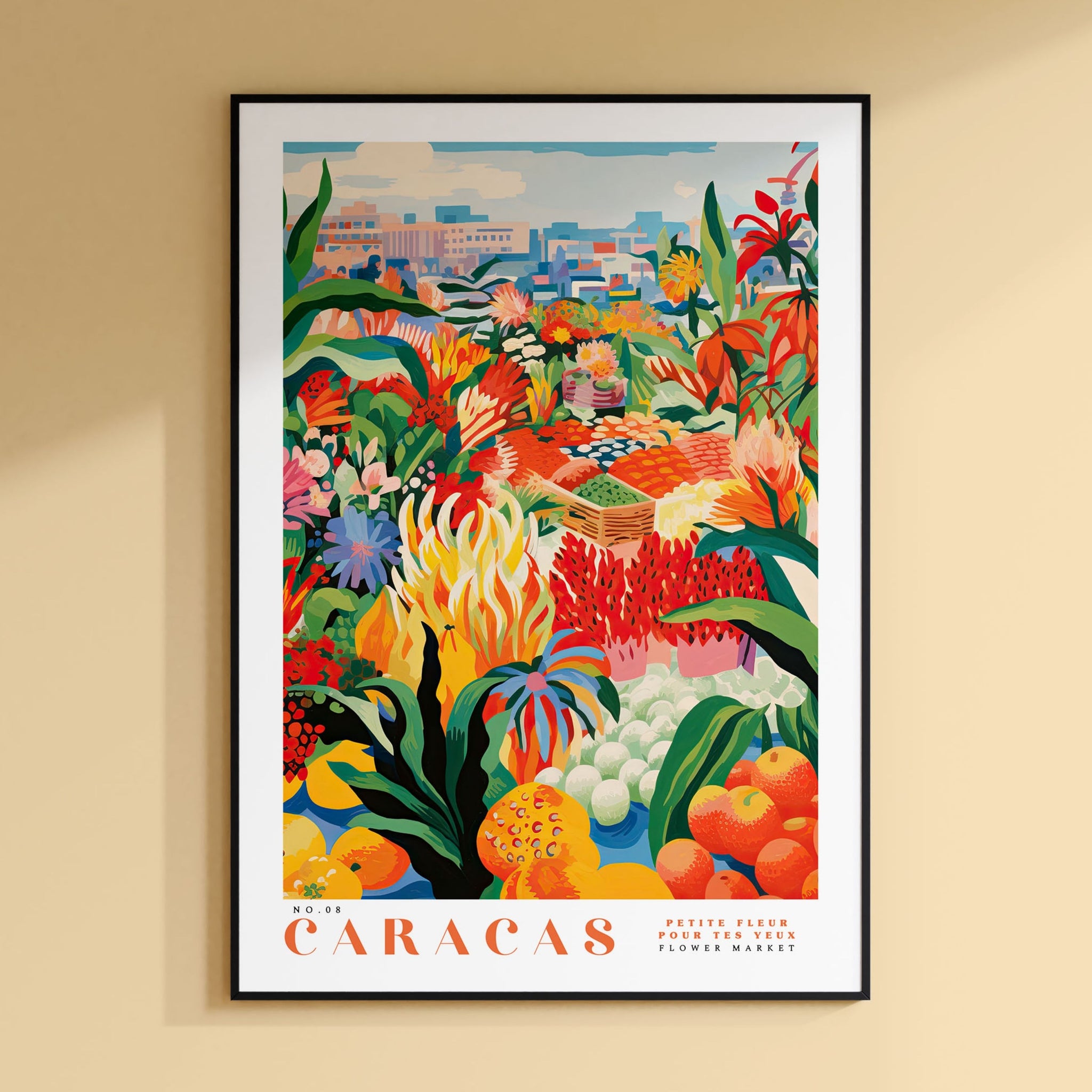a picture of a painting of a garden