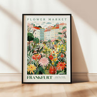 a picture of a flower market in france