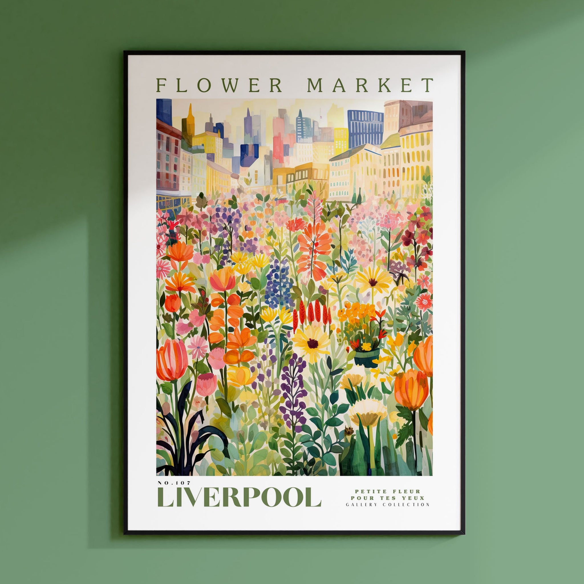 a picture of a flower market in liverpool