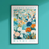 a poster hanging on the wall of a room