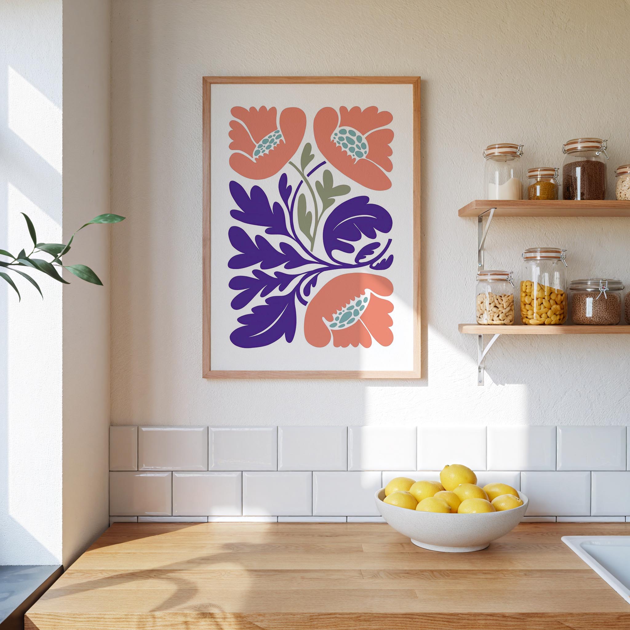 Abstract Flower Poster - Poster - Flower Poster
