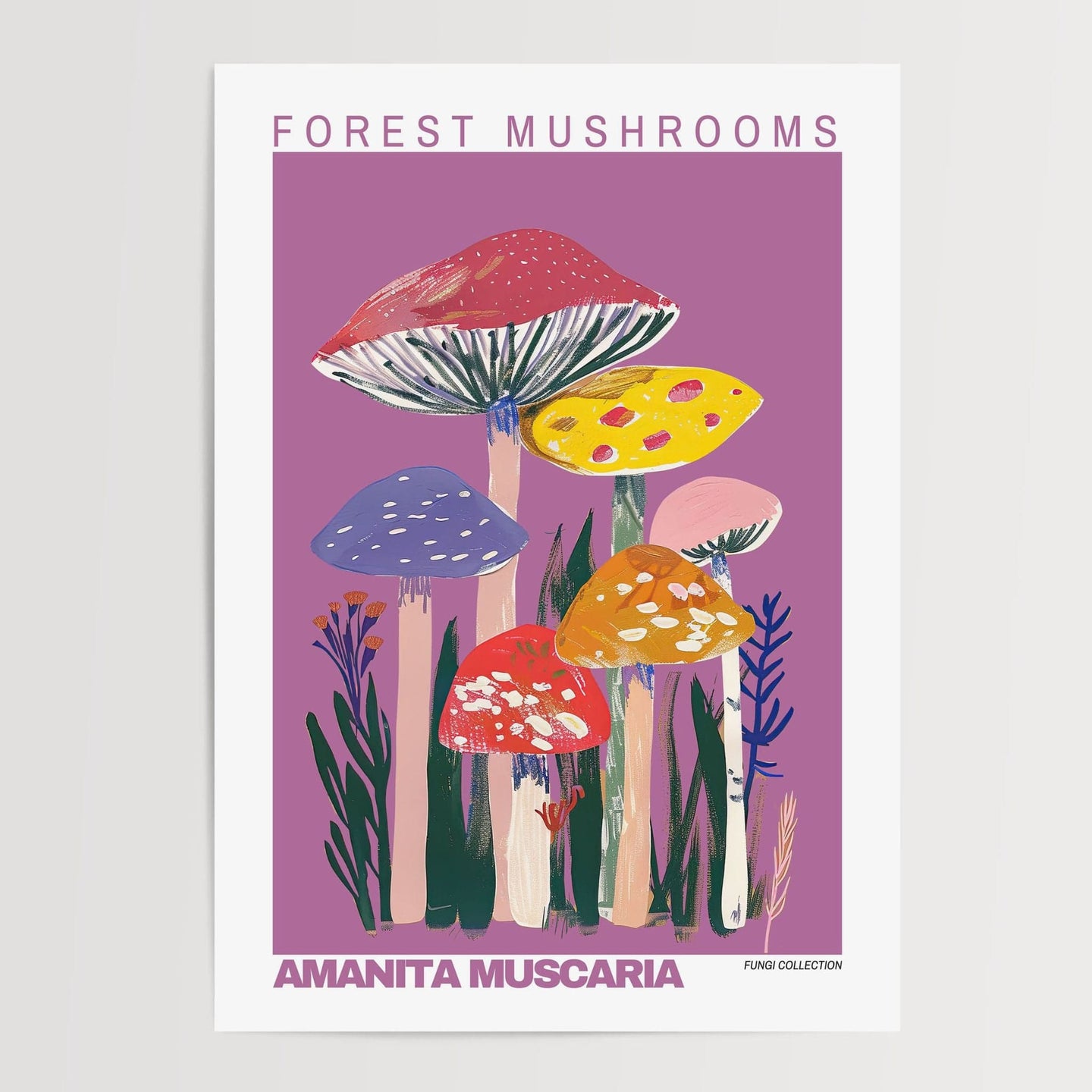 Amanita Muscaria Mushroom Poster - Posters - Enchanted Sights