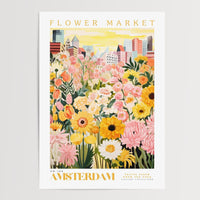 Amsterdam Flower Market Poster - Posters - Enchanted Sights