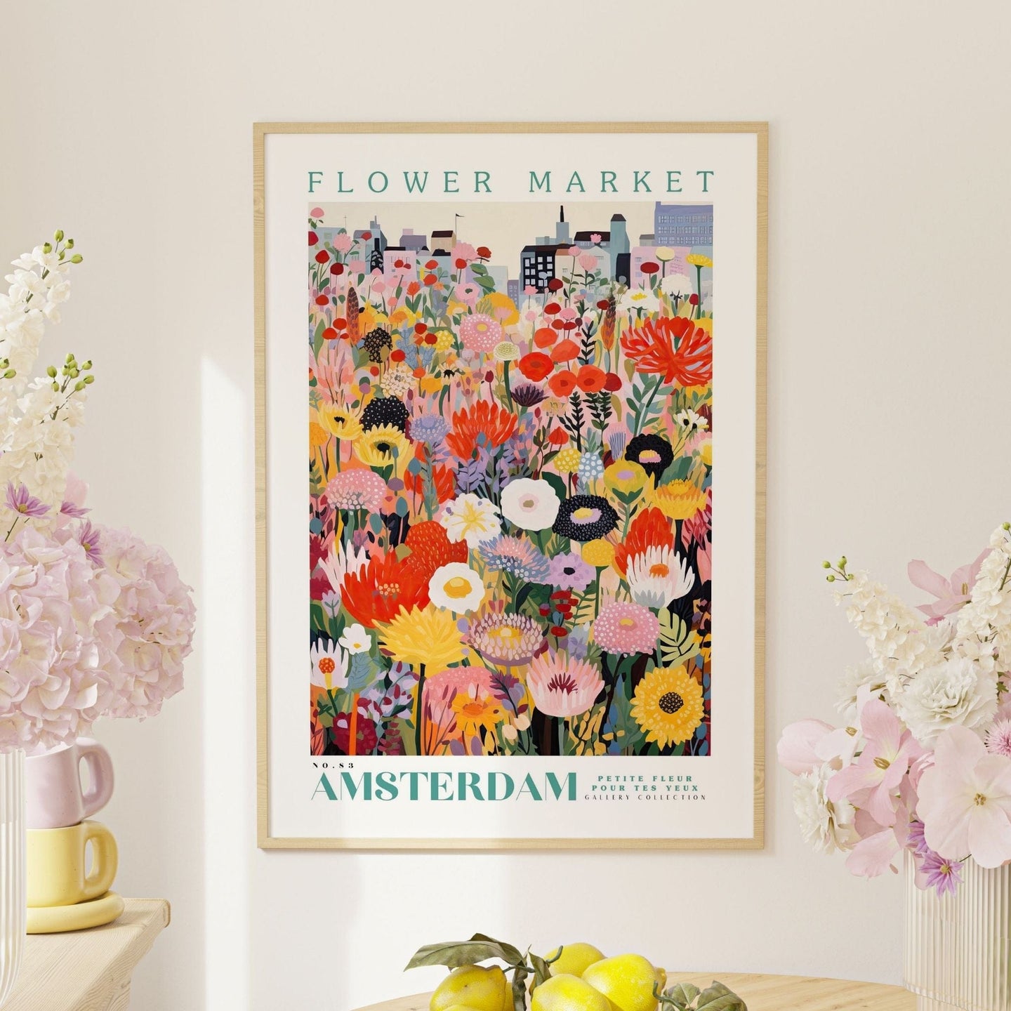 Amsterdam Flower Market Poster - Posters - Enchanted Sights