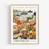 Amsterdam Flower Market Poster - Posters - Enchanted Sights