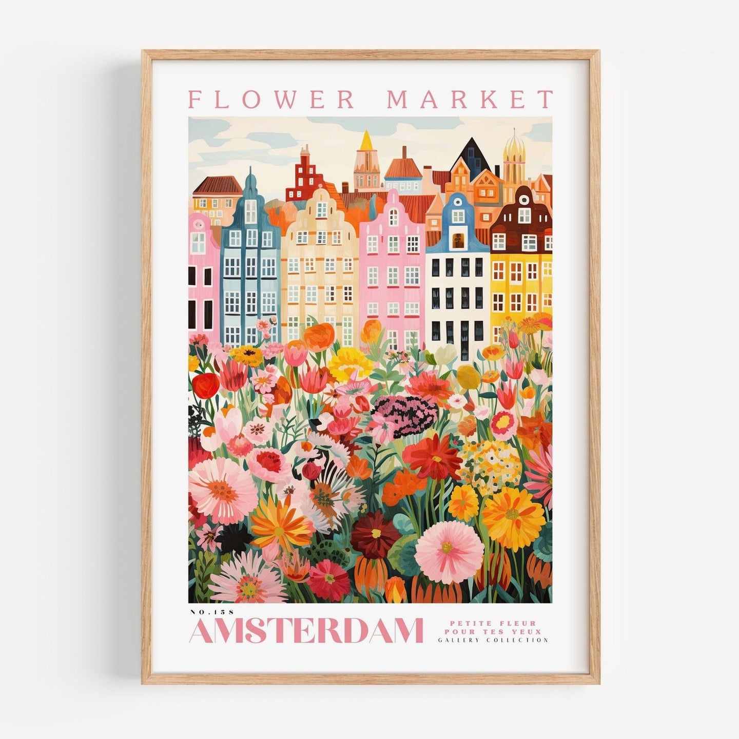 Amsterdam Flower Market Poster - Posters - Enchanted Sights