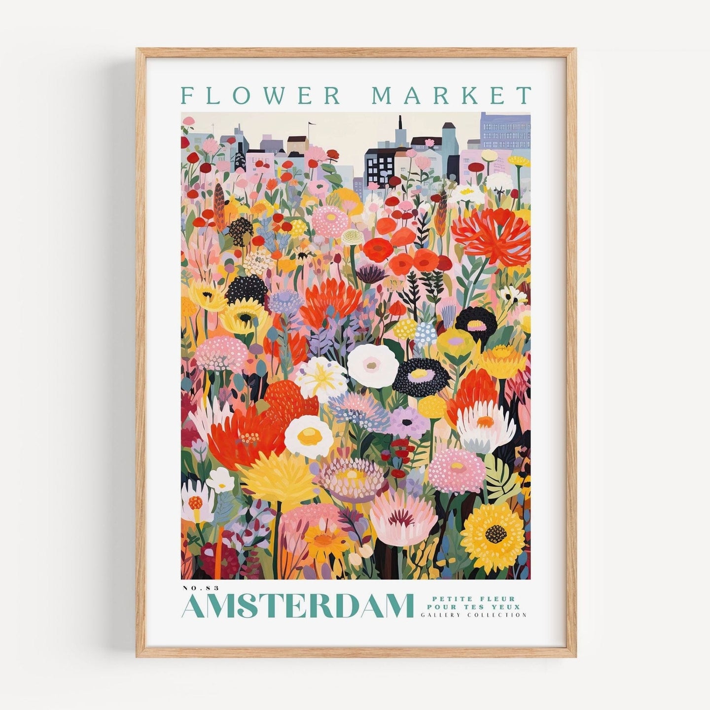 Amsterdam Flower Market Poster - Posters - Enchanted Sights