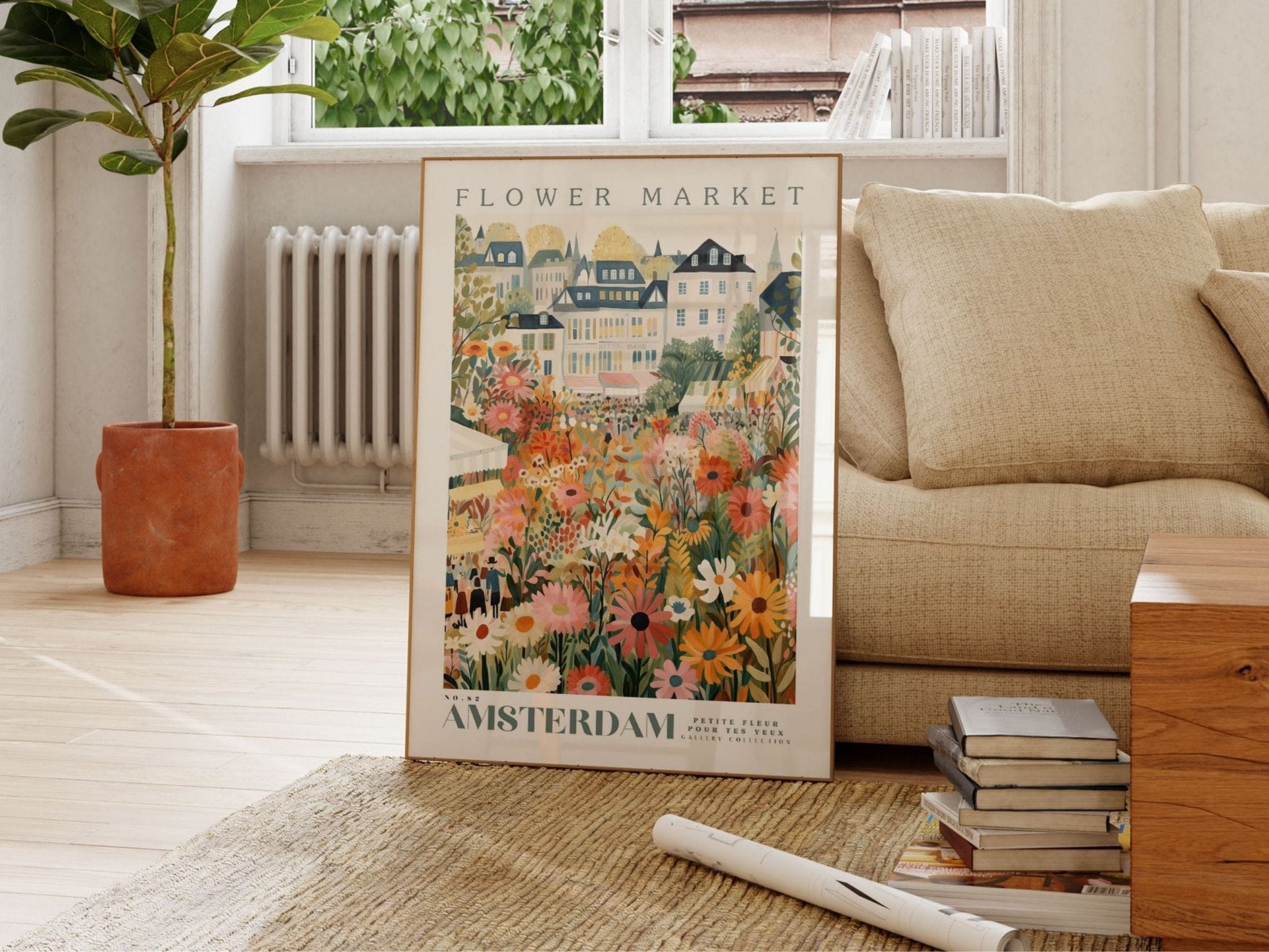 Amsterdam Flower Market Poster - Posters - Enchanted Sights