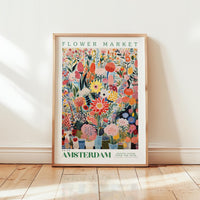 Amsterdam Flower Market Poster - Posters - Flower Poster