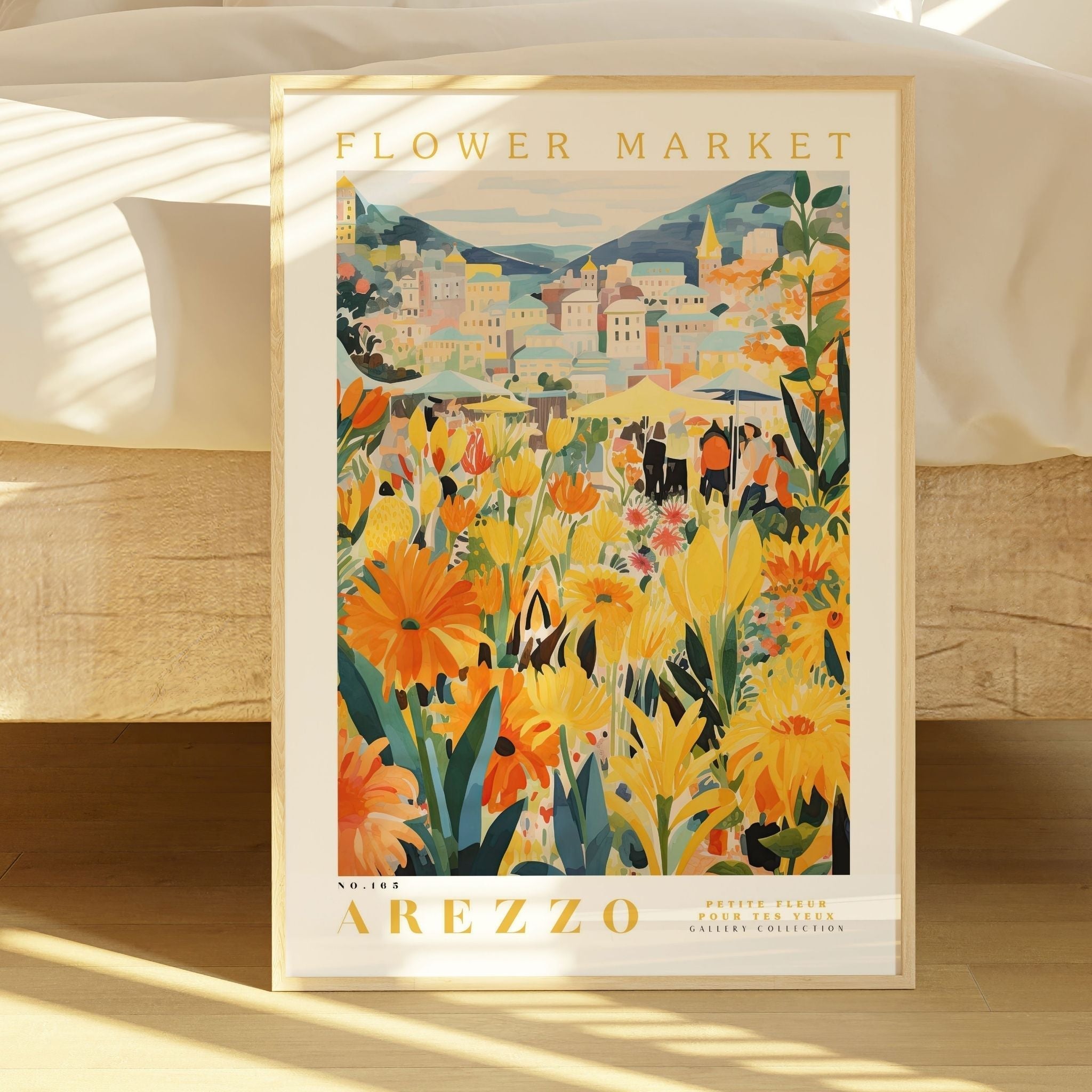 Arezzo Flower Market Poster - Posters - Enchanted Sights