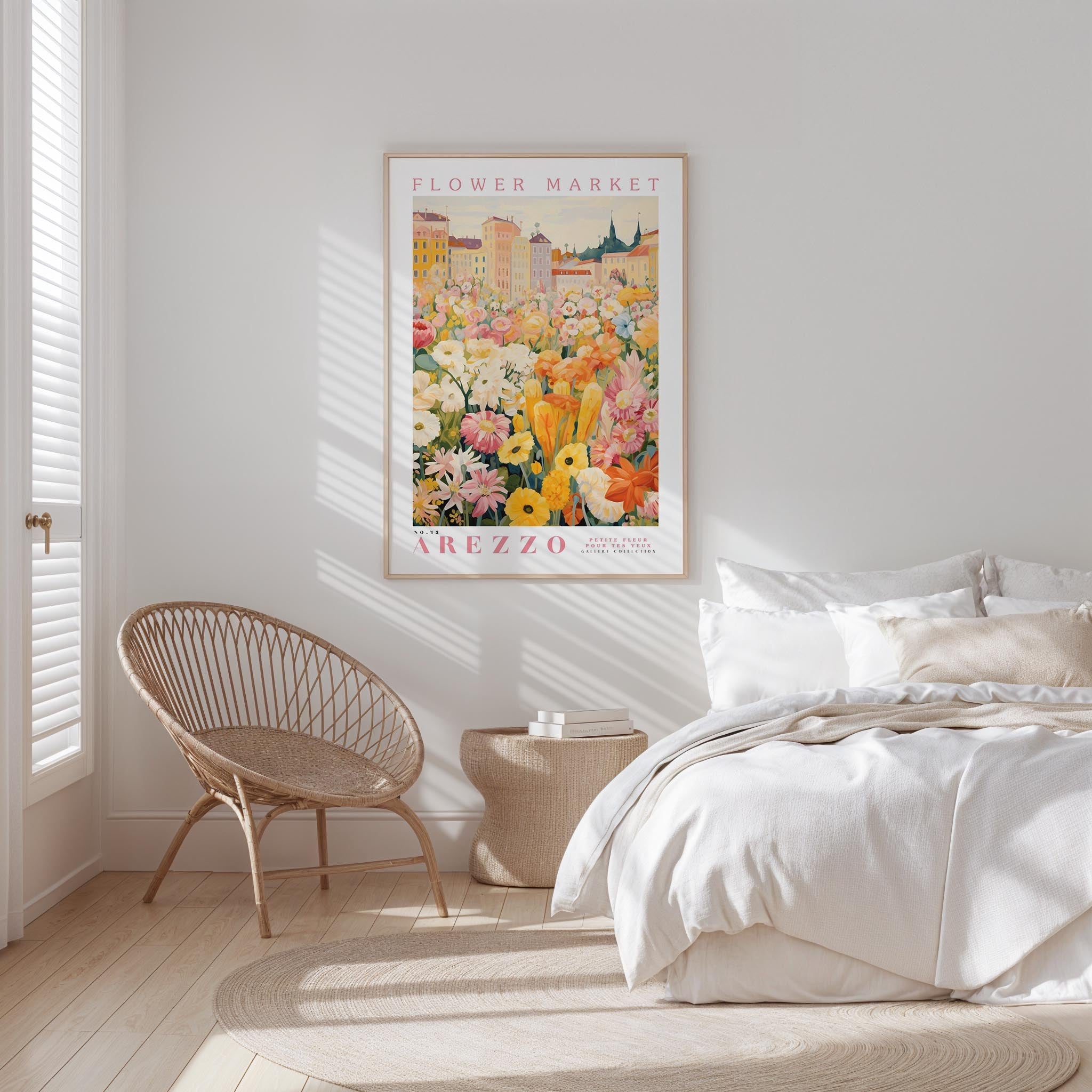 Arezzo Flower Market Poster - Posters - Flower Poster