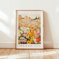 Arezzo Flower Market Poster - Posters - Flower Poster