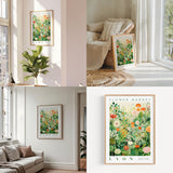 a living room filled with furniture and flowers