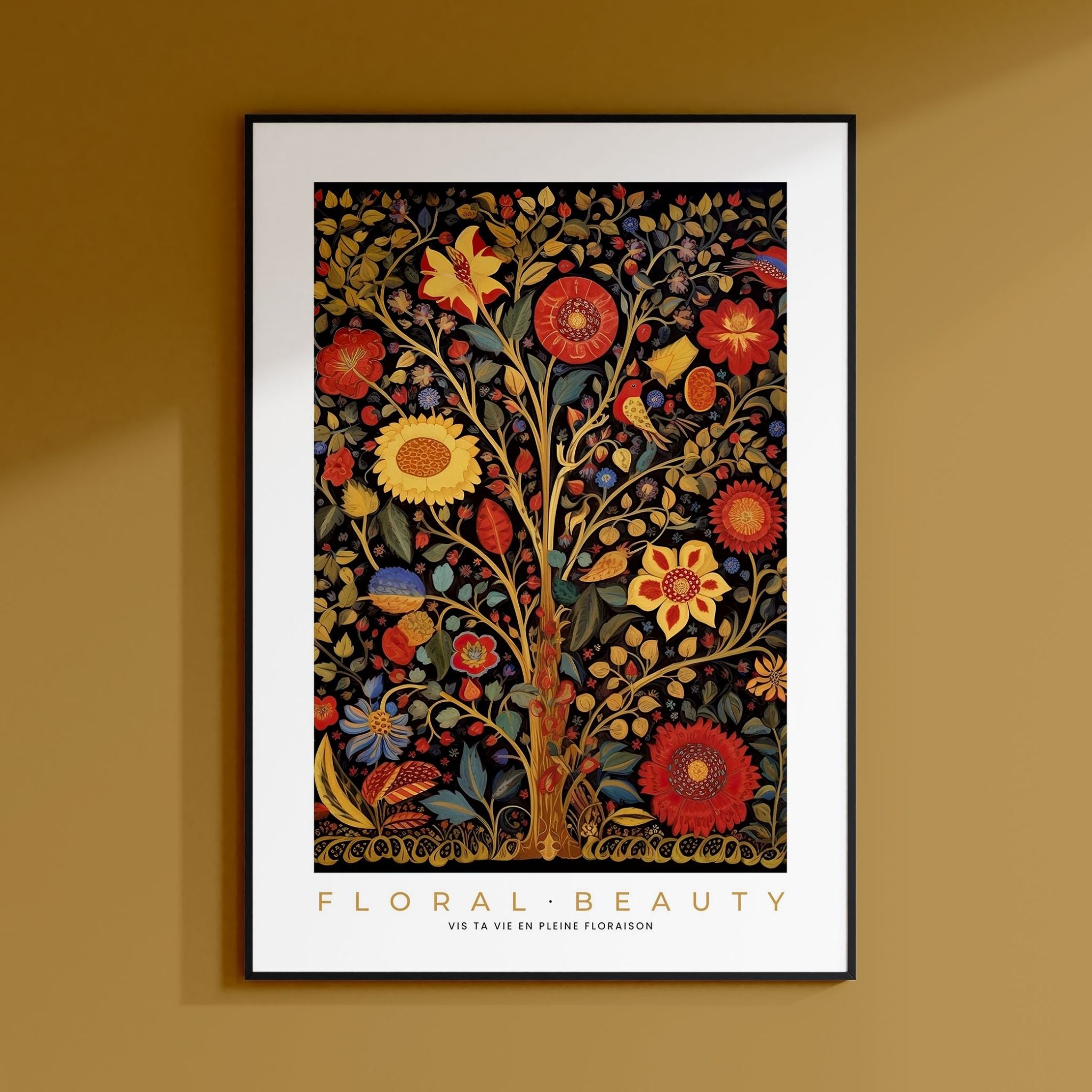 a picture of a tree with flowers on it