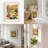 a living room filled with furniture and paintings