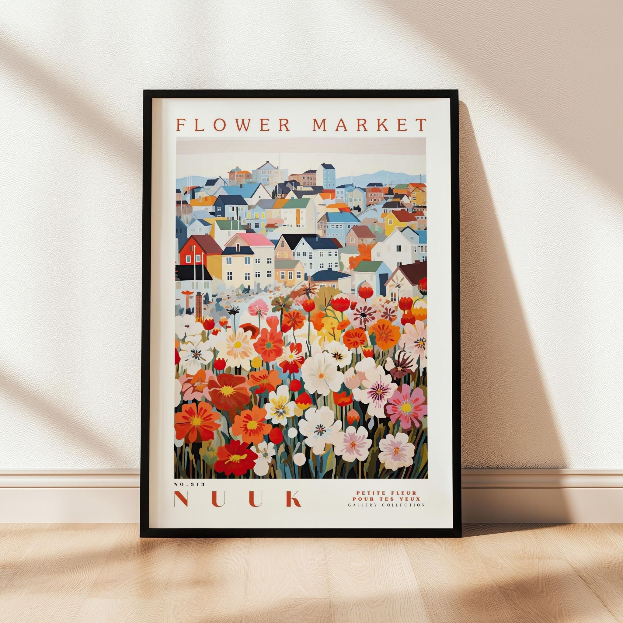 a picture of a flower market in nuuk