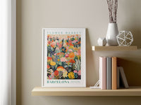 Barcelona Flower Market Poster - Posters - Enchanted Sights