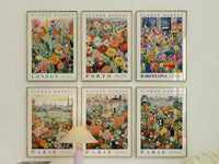 Barcelona Flower Market Poster - Posters - Enchanted Sights