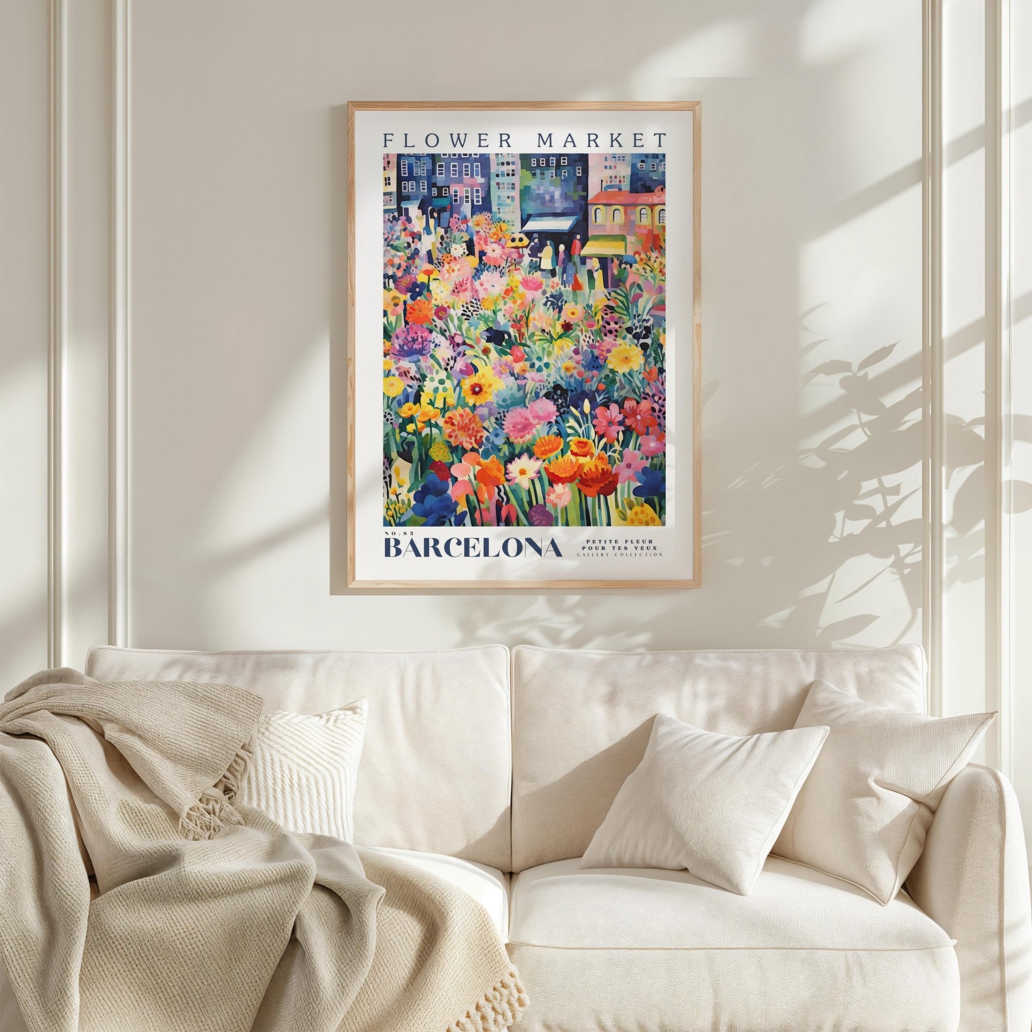 Barcelona Flower Market Poster - Posters - Flower Poster