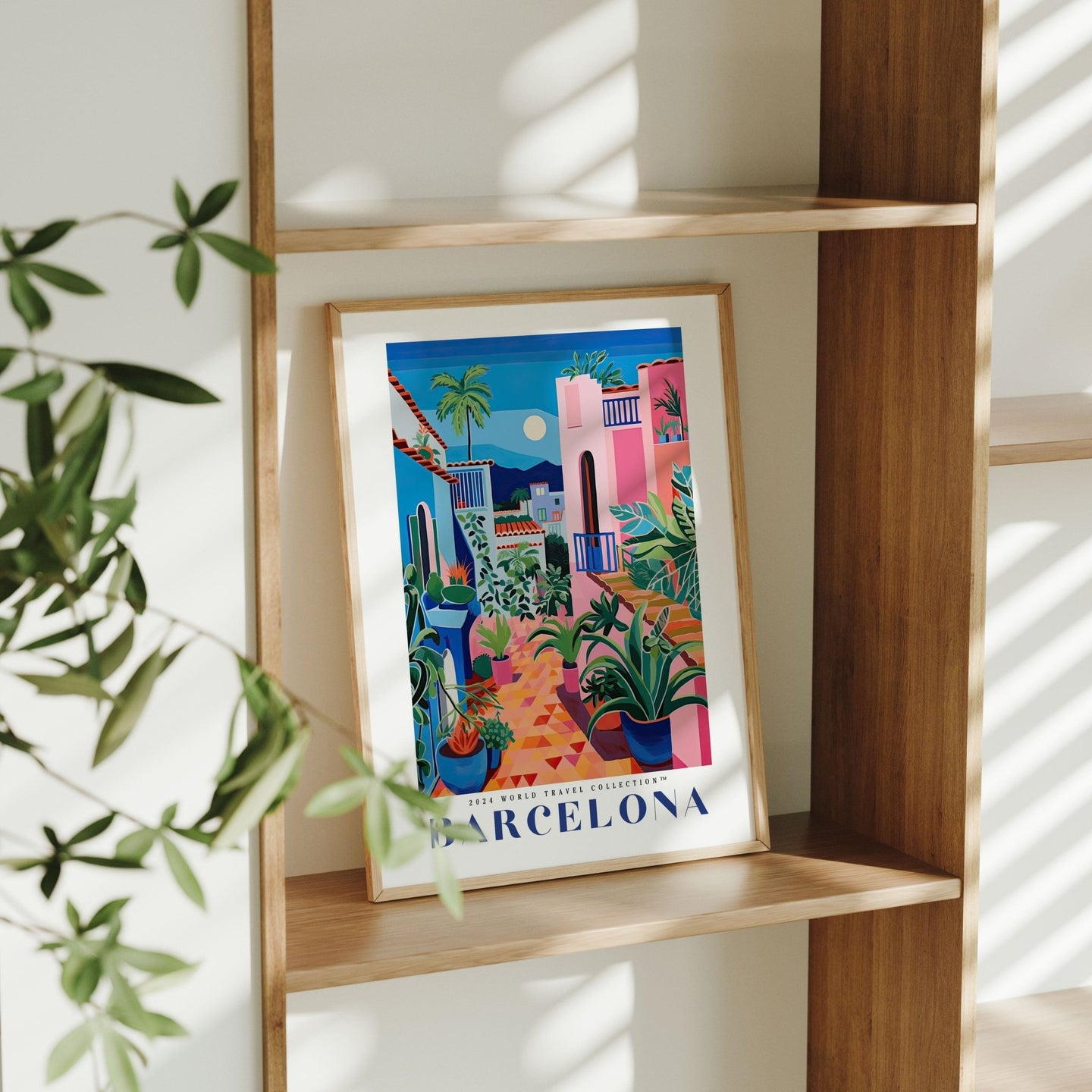 Barcelona Travel Poster - Print Material - Enchanted Sights