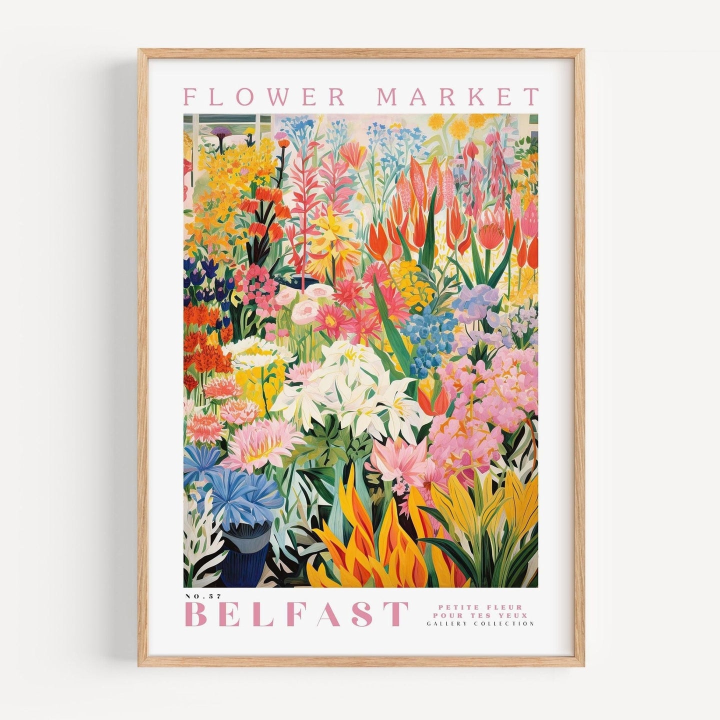 Belfast Flower Market Poster - Posters - Enchanted Sights