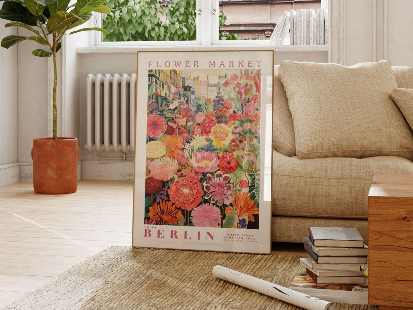 Berlin Flower Market Poster - Posters - Enchanted Sights