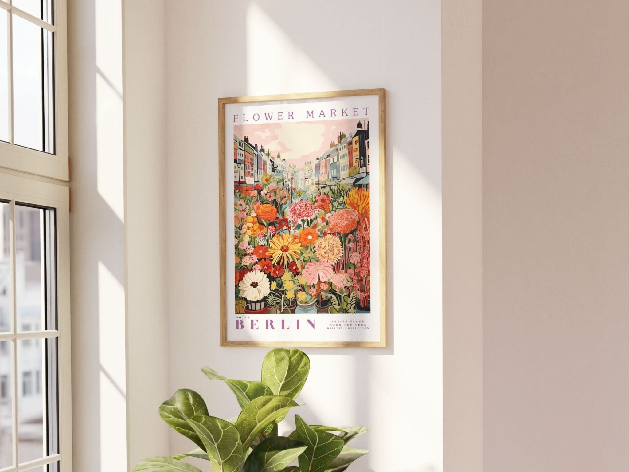 Berlin Flower Market Poster - Posters - Enchanted Sights