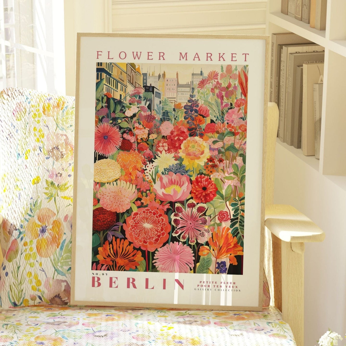 Berlin Flower Market Poster - Posters - Enchanted Sights