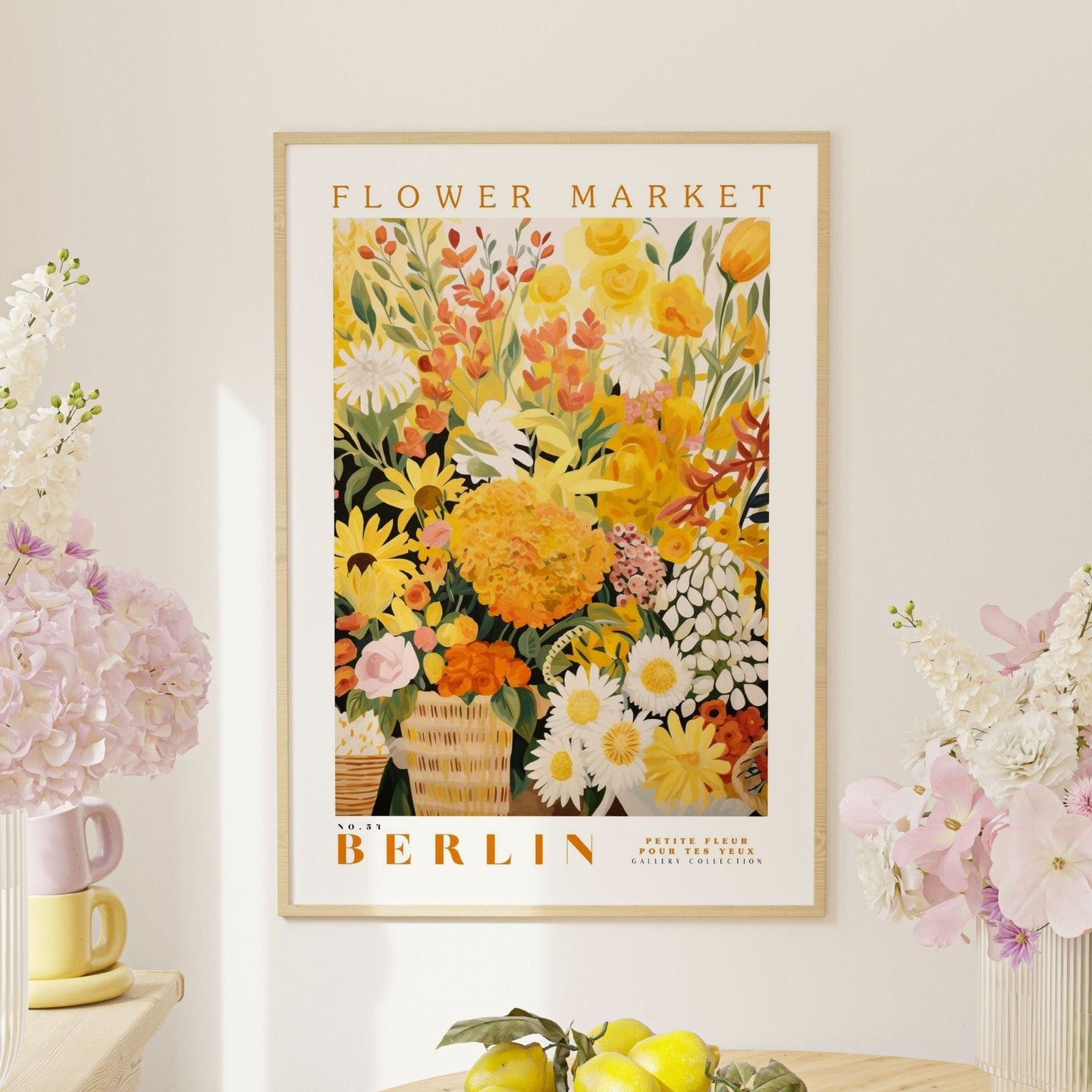 Berlin Flower Market Poster - Posters - Enchanted Sights