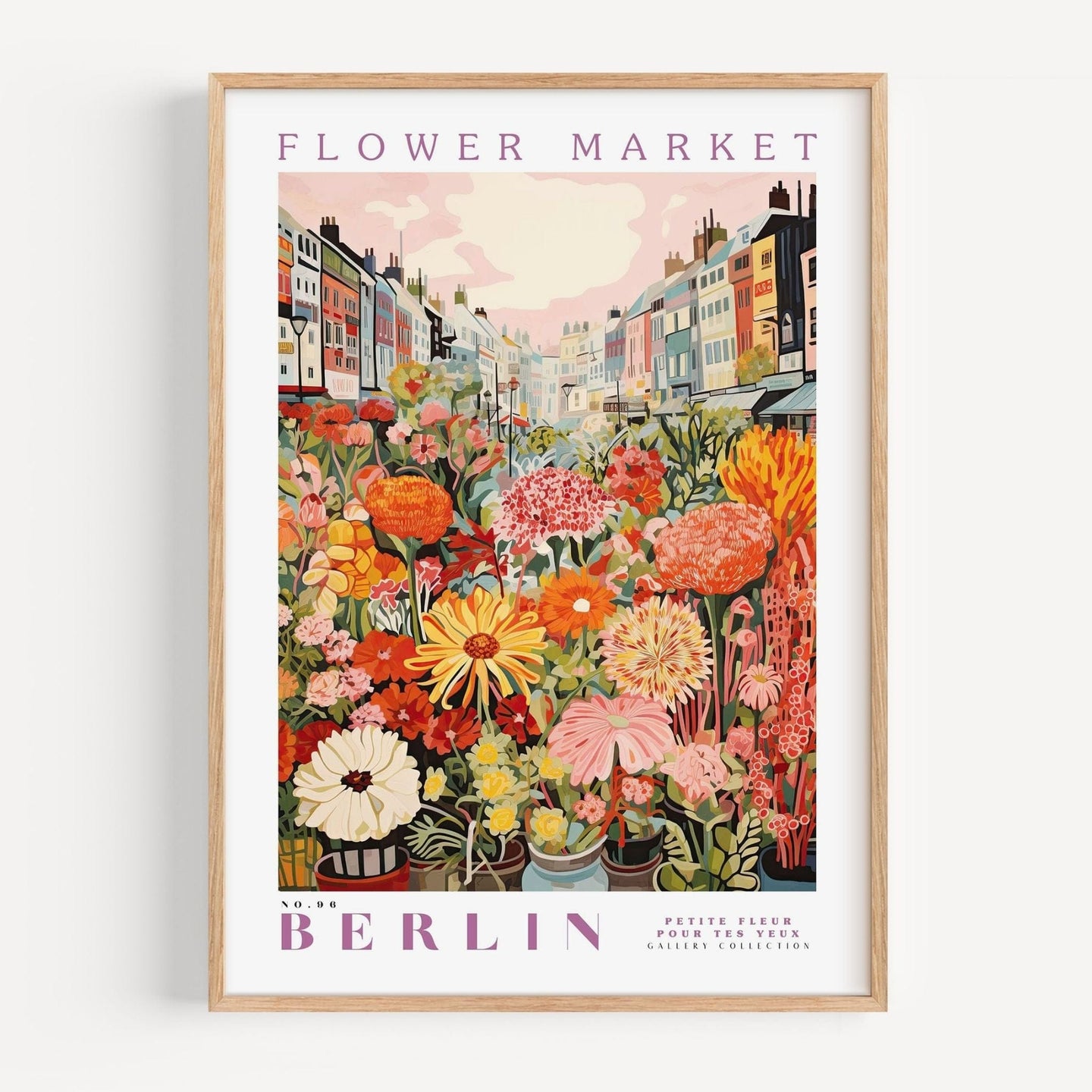 Berlin Flower Market Poster - Posters - Enchanted Sights