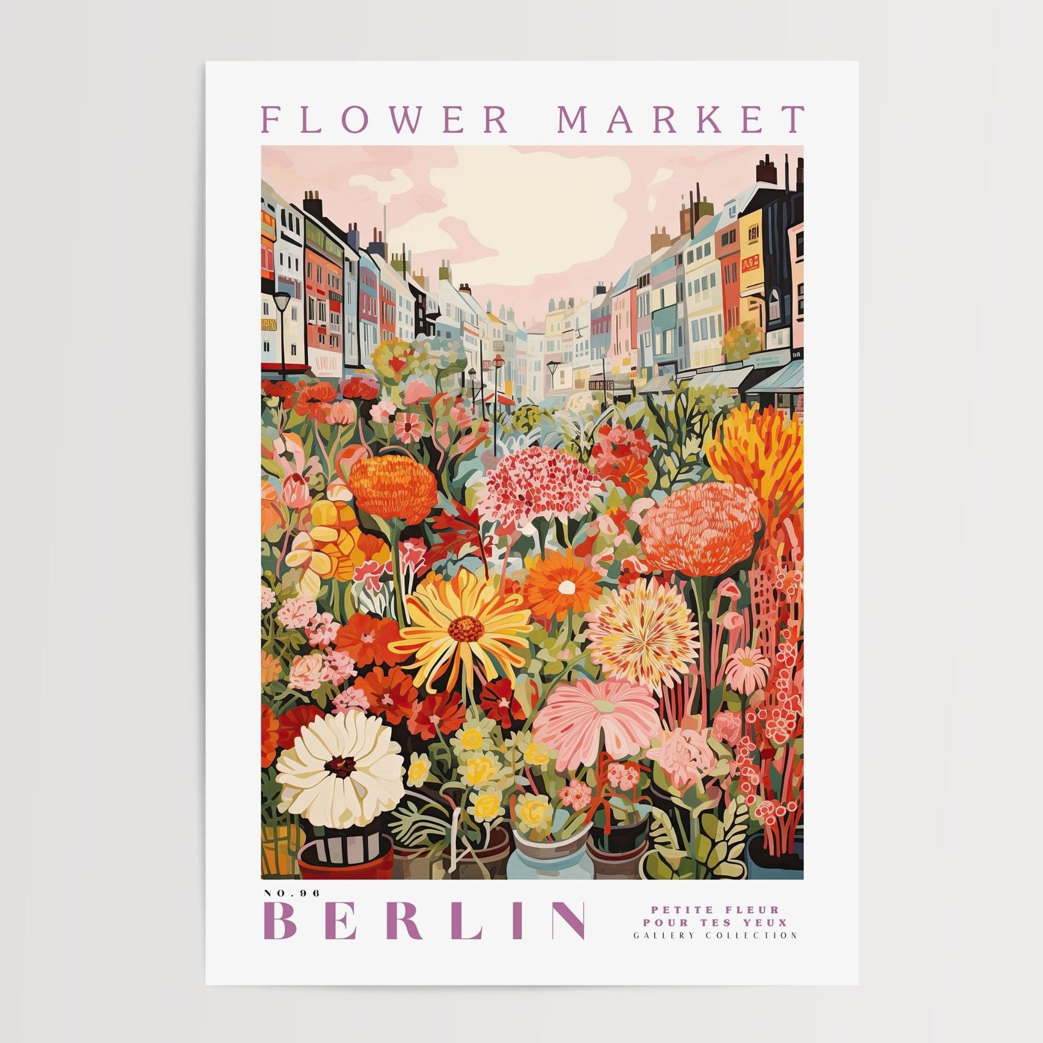 Berlin Flower Market Poster - Posters - Enchanted Sights