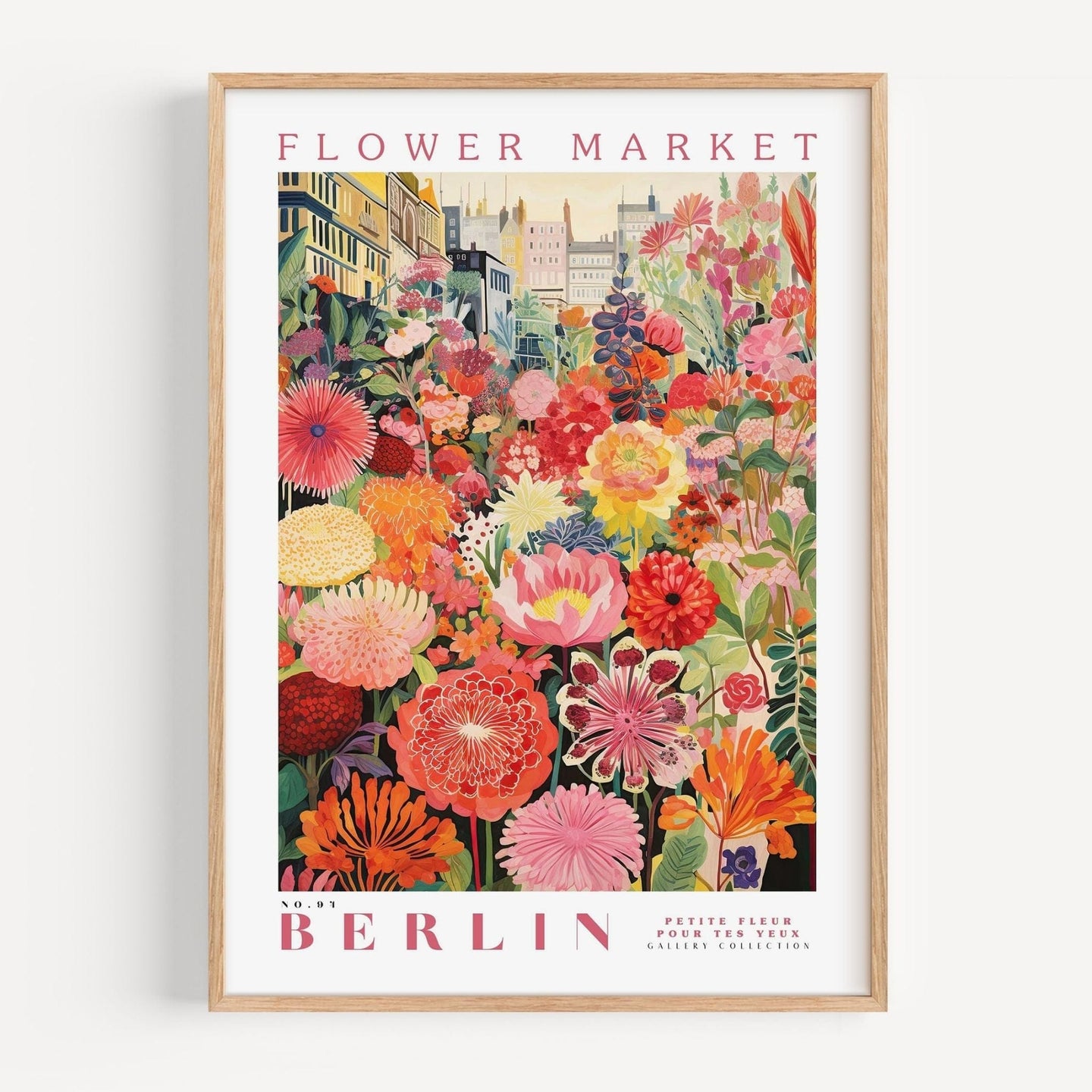 Berlin Flower Market Poster - Posters - Enchanted Sights